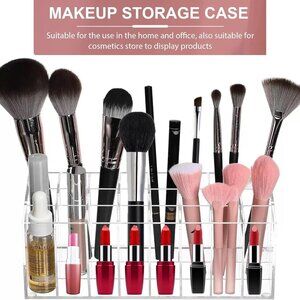 Lipstick Organizer 24 Slot Lipstick Holder Display Rack Clear Mascara Holder
